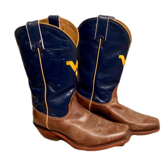 WVU Leather Boots - Picture 1 of 5